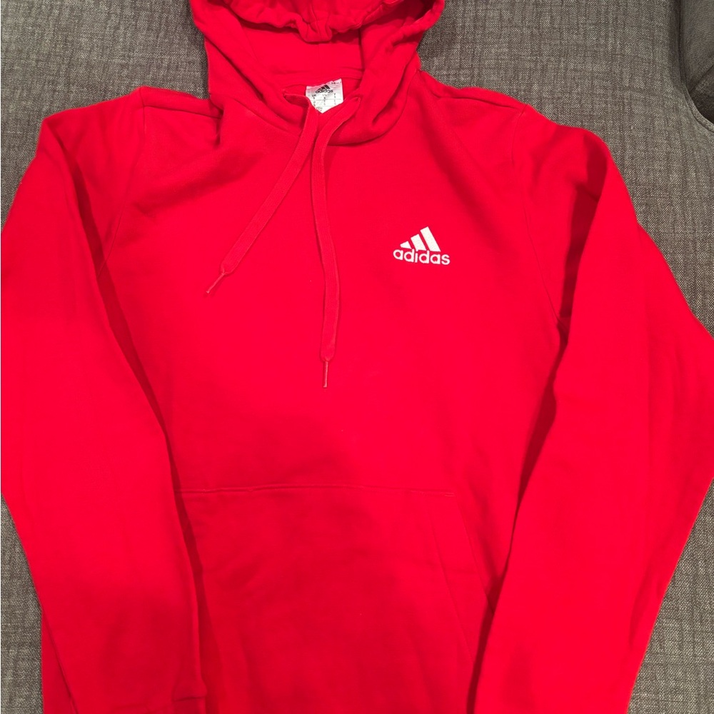 Adidas Men's Bold Red Hoodie